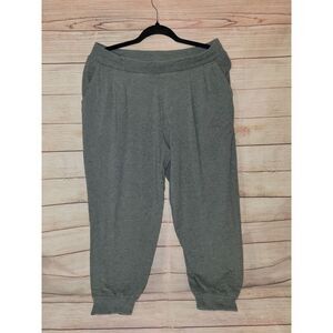 AnyBody Women's Cozy Knit Cropped Jogger Pants Grey 2 Pairs Included Size Small